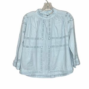 SEA New York Boho Blouse Light Blue 2